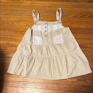 POL Beige Overall Mini Dress